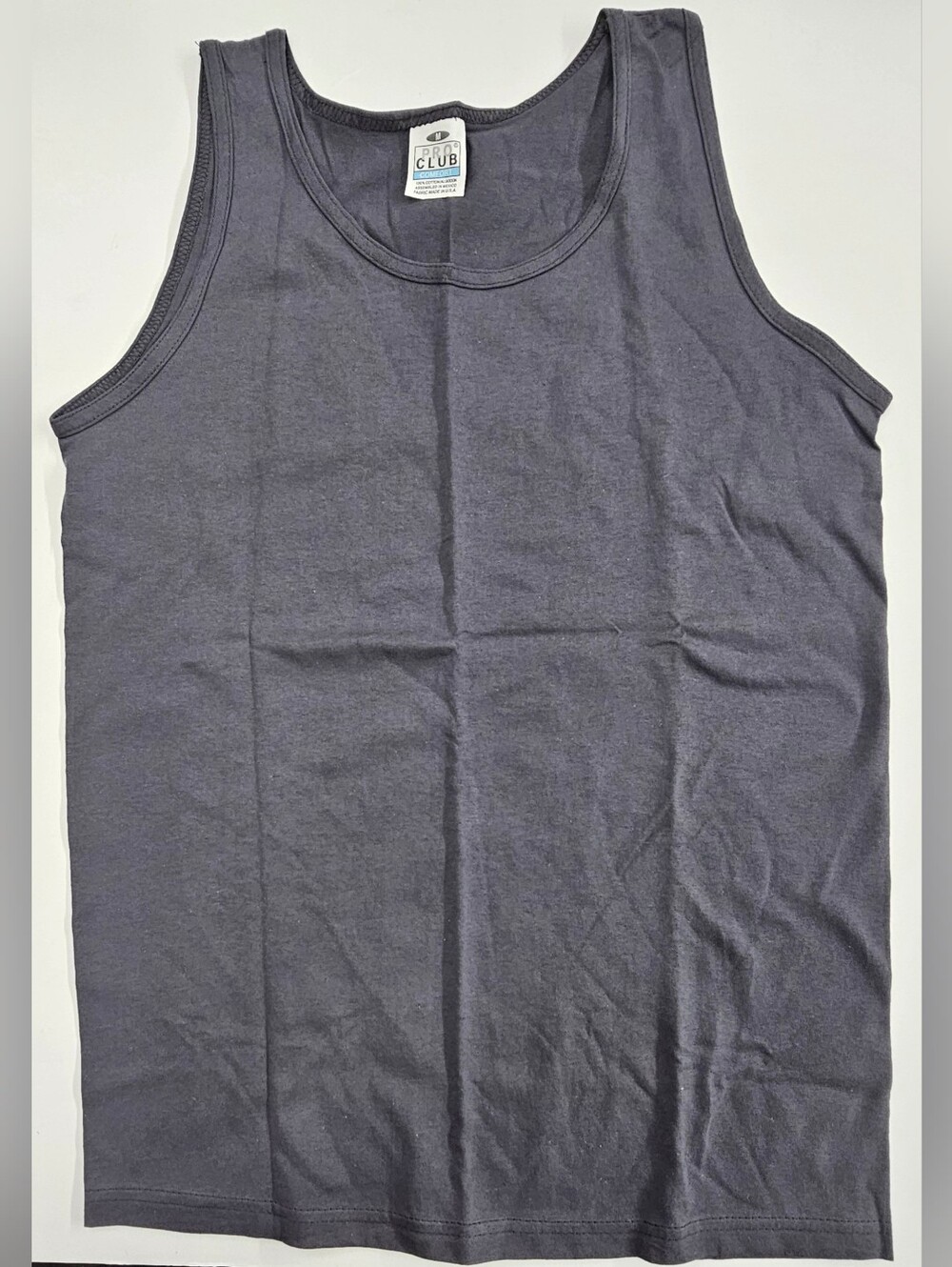 Pro Club Men's Comfort Cotton Tank Top Size Medium in Gray, New
